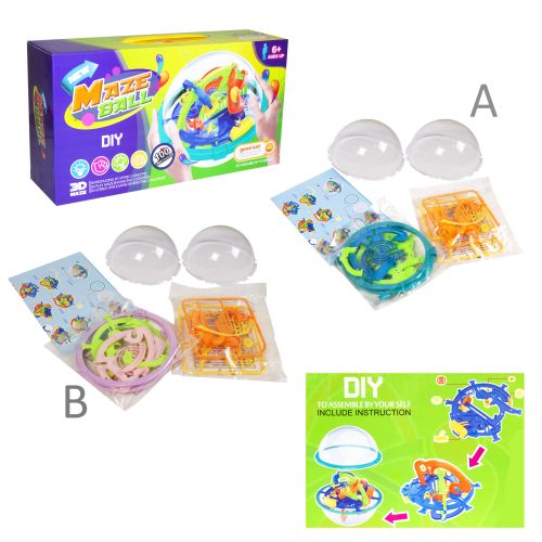 Головоломка "Maze Ball Лабірінтус" Пластик Різнобарвний (59908)