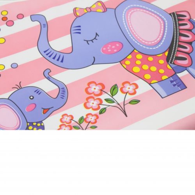 Слинявчик з кишенею "Слон" (на липучці) Комбінований Рожевий (225705)