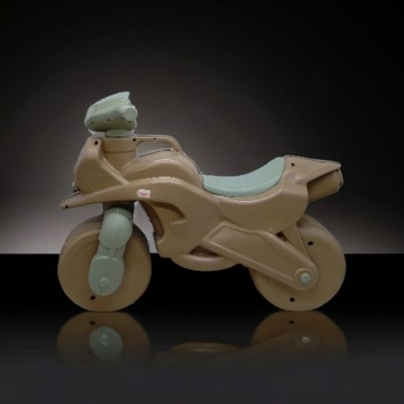 Іграшка дитяча каталка-толокар "Мотобайк" еко серія, музичний Пластик Бежевий (235448)
