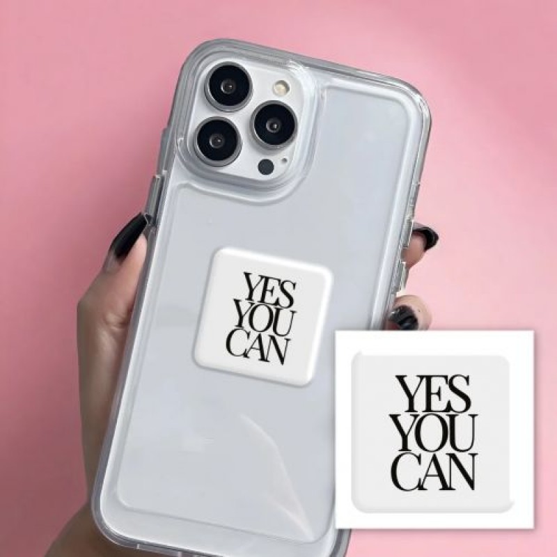 3D стікер "Yes, you can" (ціна за 1 шт) Комбінований Різнобарв'я (238066)