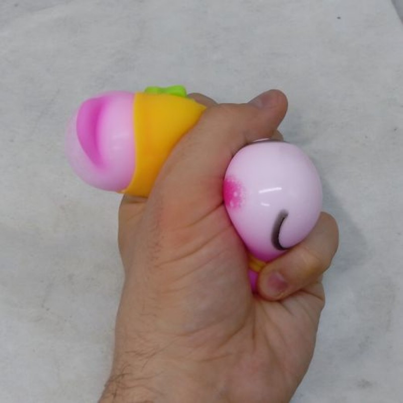 Іграшка-антистрес "Ведмежатко", рожева+бузкова Комбінований Різнобарв'я (242469)