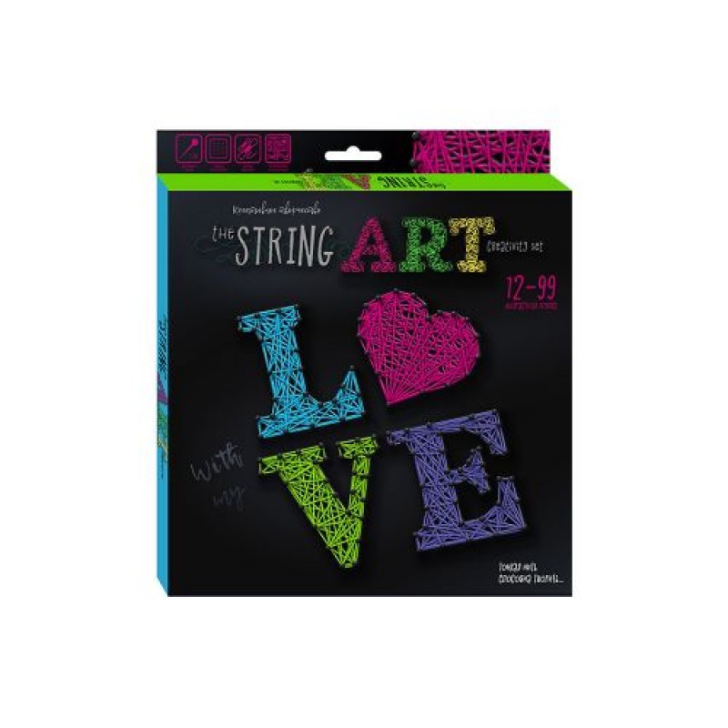 Набор креативного творчества "String Art: Love", STRA-01-03 (рус)