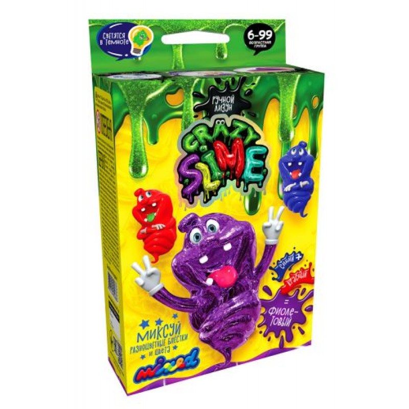 Набор для опытов "Crazy Slime - Лизун своими руками" (фиолетовый)
