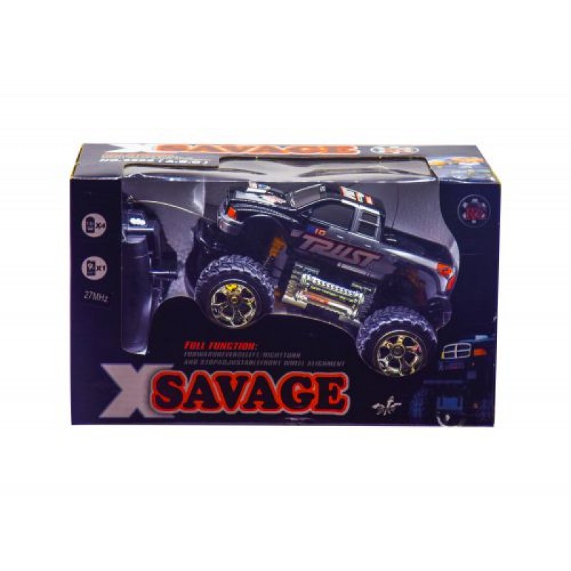 Машинка "Savage: Пикап" на радиоуправлении (черная)