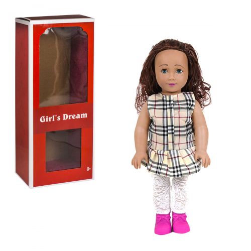 Кукла "Girl's Dream", 45 см (в бежевую клеточку) 8920 С