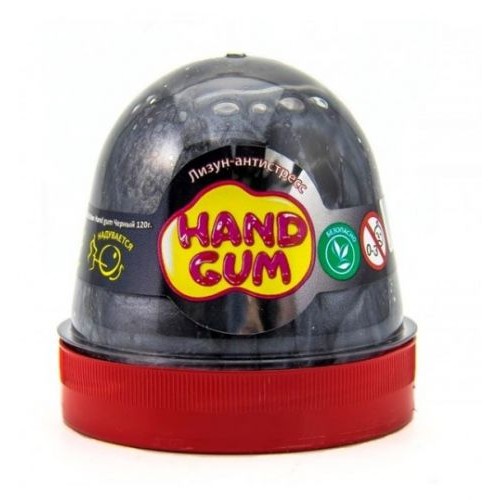 Лизун-антистресс "Hand gum" 120 г черный 80067