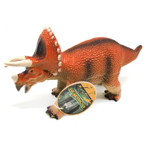 Іграшка гумова "Динозавр: Трицератопс", вид 5 Комбінований Різнобарв'я (163748)