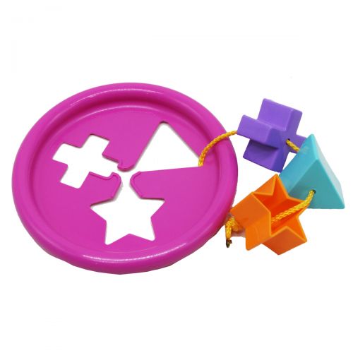 Іграшка розвиваюча "Логічне кільце" 5 ел, (рожева) Пластик Різнобарв'я (172313)