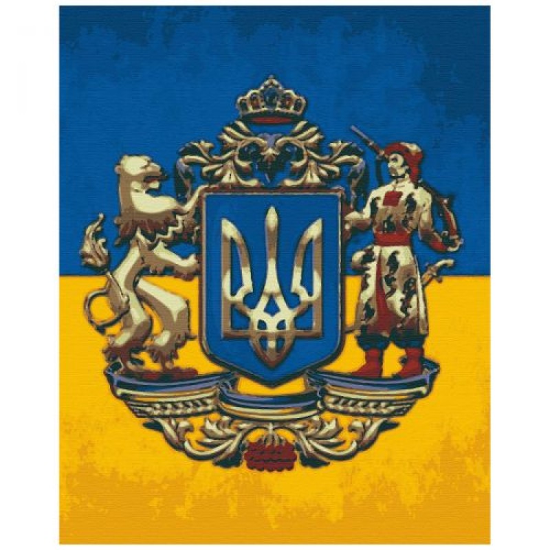 Картина за номерами "Великий герб" Комбінований Білий (178275)