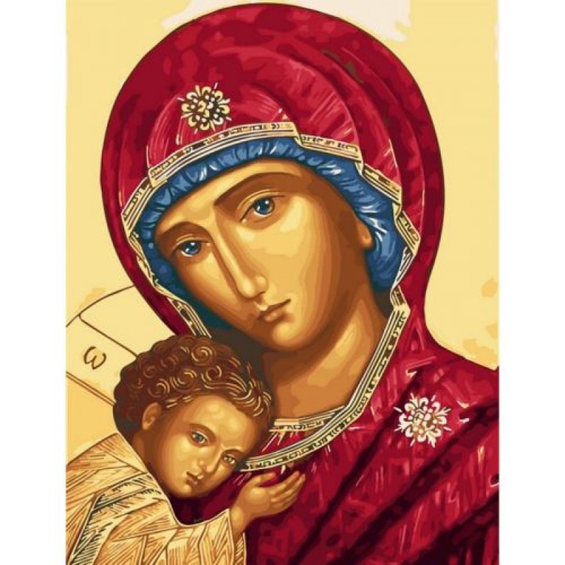 Картина за номерами "Божа матір" Комбінований Різнобарв'я (200529)