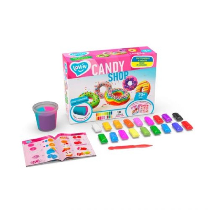 Набір з тістом для ліплення "Candy Shop" Комбінований Різнобарв'я (205434)