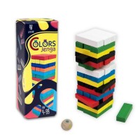 Настільна гра "Colors Jenga", міні (48 брусків) Дерево Різнобарв'я (206719)