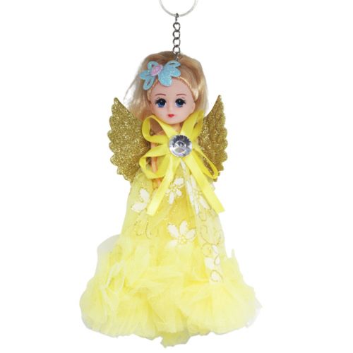 Лялька-брелок з крилами "Янгол", жовтий Комбінований Жовтий (208775)
