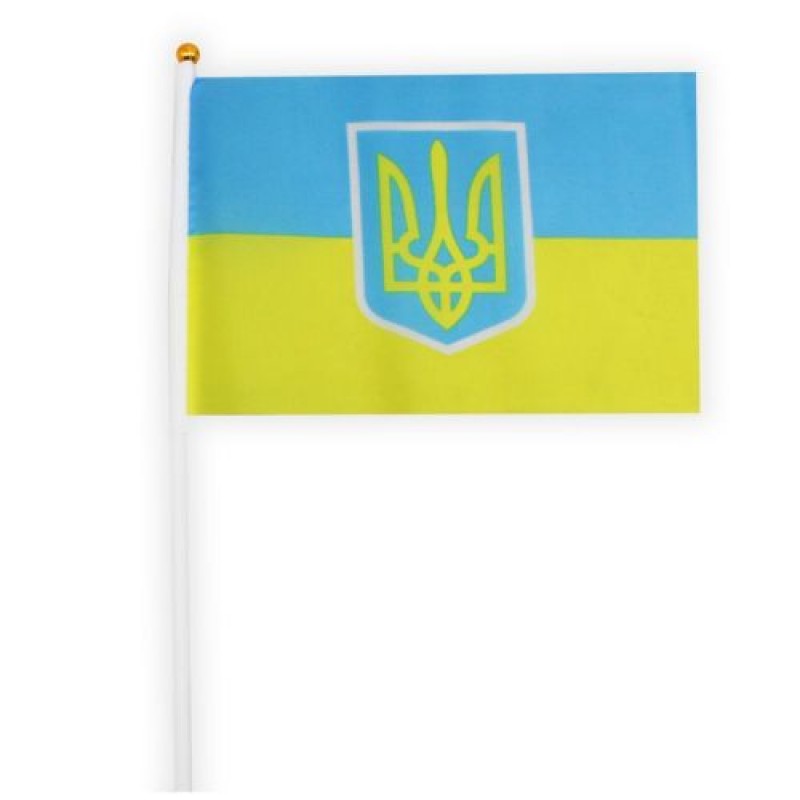 Прапор України з тризубом, 30 х 20 см Комбінований Різнобарв'я (211606)