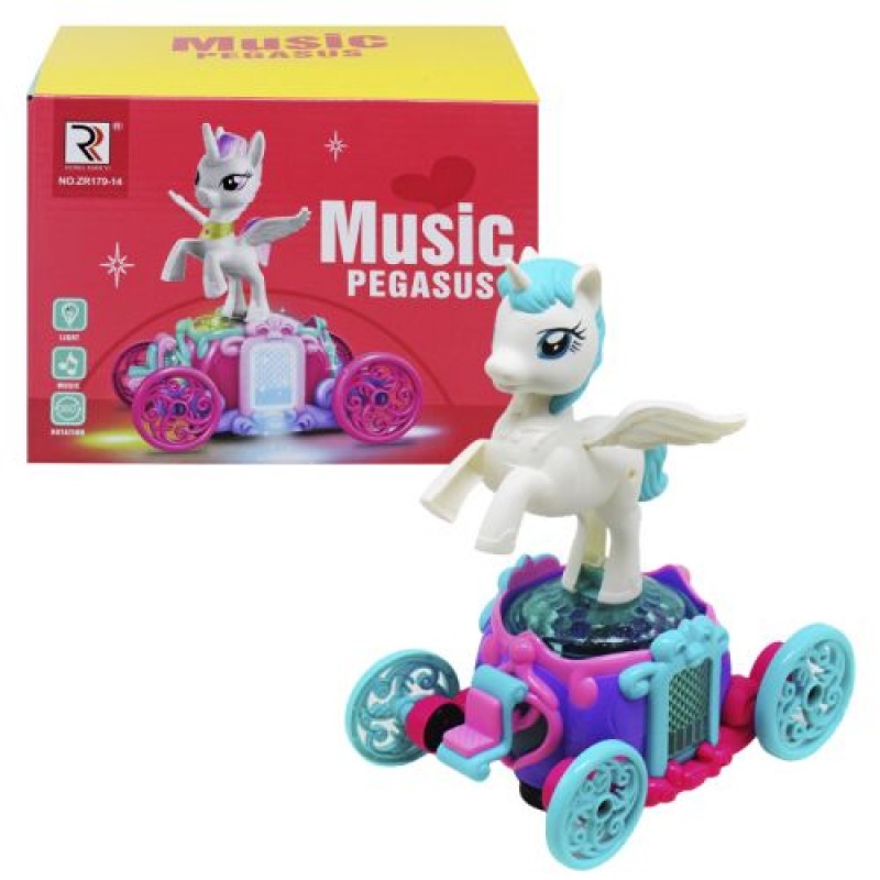 Карета музична зі світлом "Music Pegasus" Пластик Різнобарв'я (213459)
