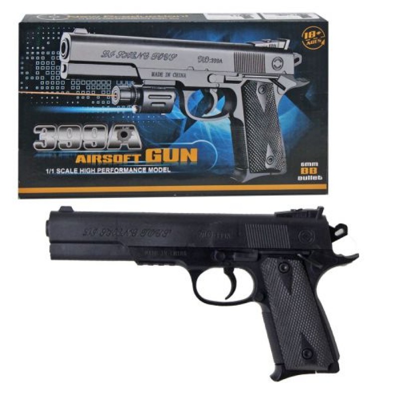 Уцінка. Пістолет пластиковий "Airsoft Gun" на пульках Немає лазера в комплекті (215637)