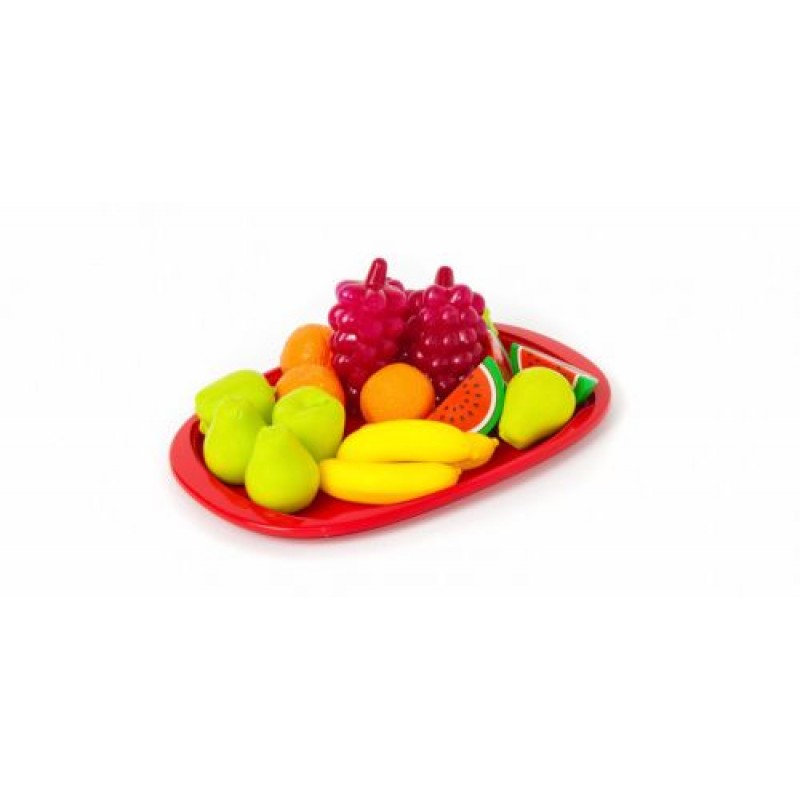 Піднос з фруктами (15 фруктів) Пластик Різнобарв'я (21718)
