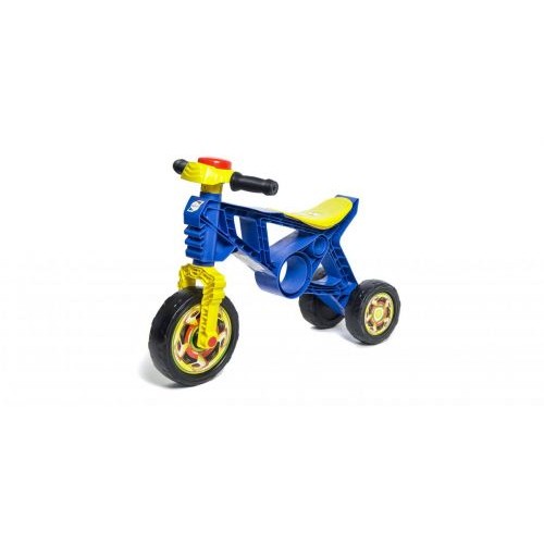 Уцінка. Мотоцикл пластиковий "Біговел" (синій) - Немає шурупа, болта для кріплення керма, пошкоджена упаковка (220466)