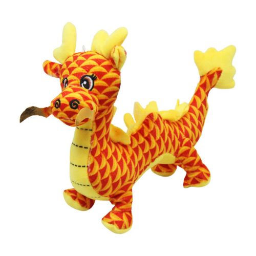 Уцінка. Мʼяка іграша "Китайський дракон", помаранчевий (23 см) розходиться по шву (223668)