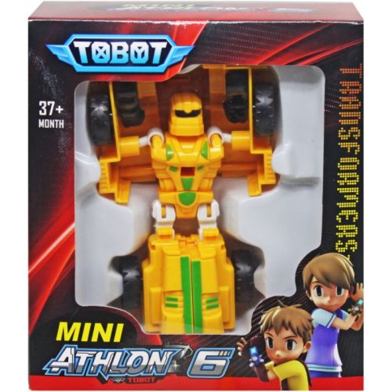 Трансформер "TOBOT Mini: Трактор" Пластик Жовтий (225745)