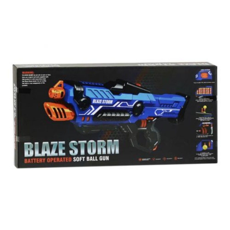 Бластер "Blaze storm" на батарейках Пластик Синій (226620)