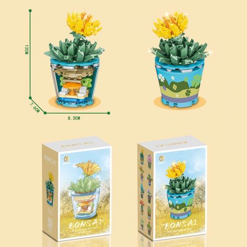 Конструктор "Bonsai: Квіти" (вид 4) Пластик Жовтий (229158)