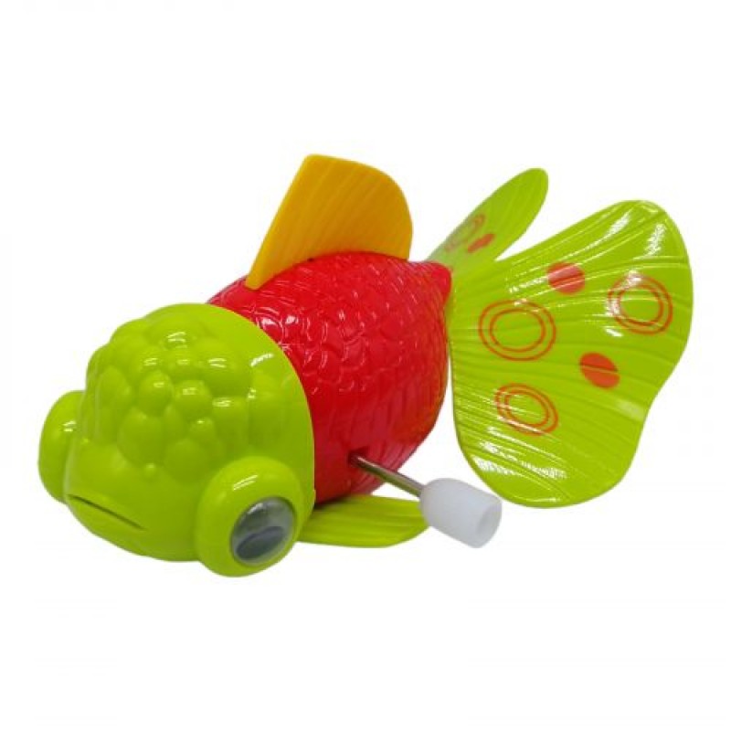 Заводна іграшка "Золота рибка" (червона) Пластик Червона (236421)