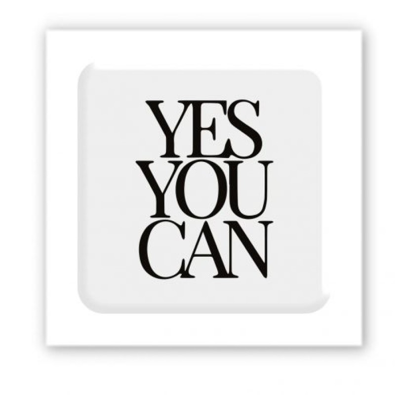 3D стікер "Yes, you can" (ціна за 1 шт) Комбінований Різнобарв'я (238066)