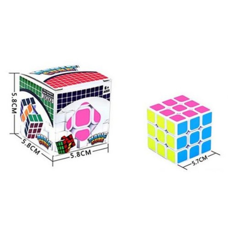 Логічна головоломка "Кубік Рубіка" 3 х 3 Пластик Різнобарв'я (239590)