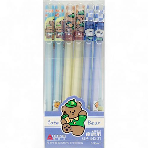 Гелева ручка "Пиши-стирай": Cute bear" 0,38 мм, цена за 1 шт Комбінований Різнобарв'я (240502)
