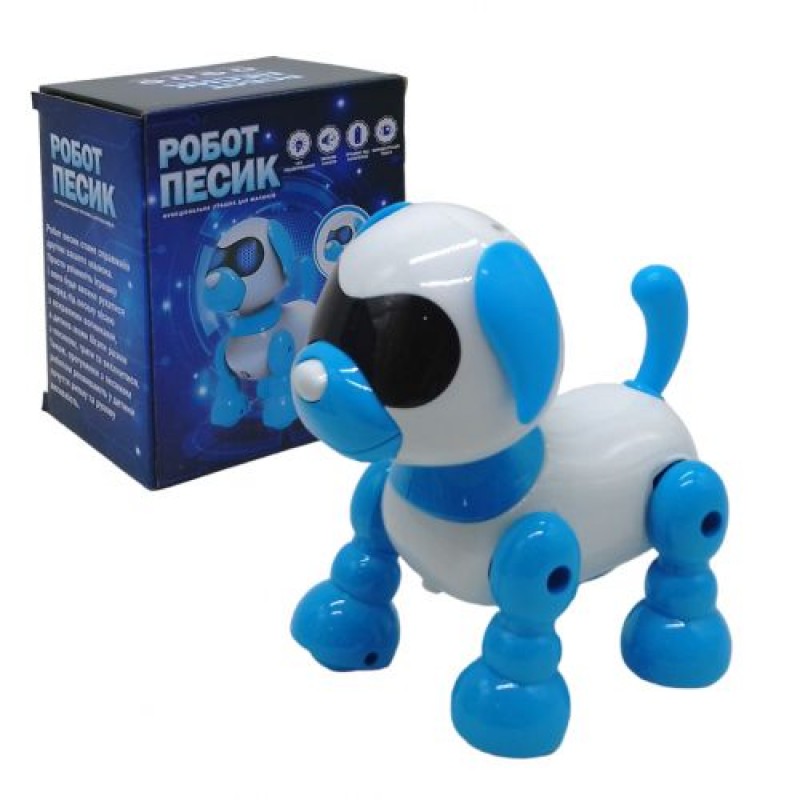 Інтерактивна іграшка "Робот-песик", блакитний Пластик Різнобарв'я (241106)