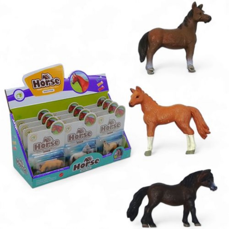Ігрова фігурка "Кінь", мікс видів, колекція 1 гума Різнобарв'я (241234)
