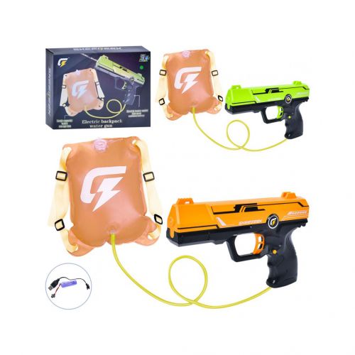 Водний пістолет, електричний, з рюкзаком Пластик Різнобарв'я (242508)