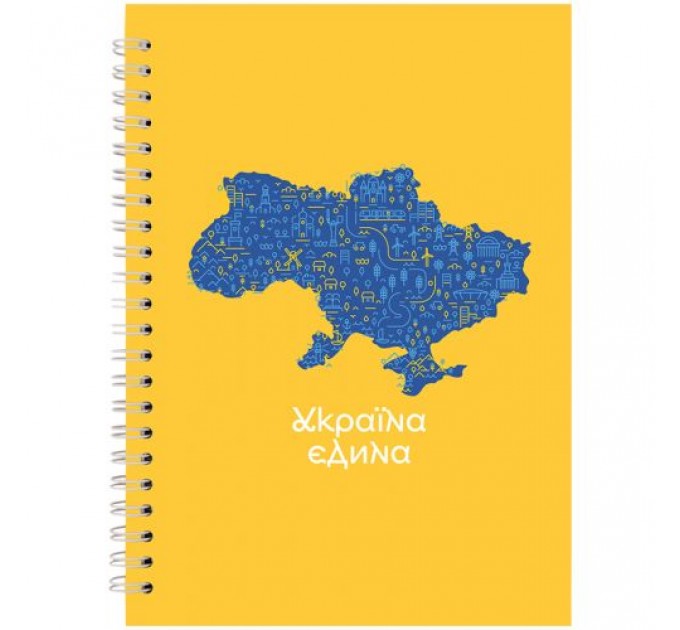 Блокнот на спіралі тверда обкл., А5, 96арк. №22 (243325)