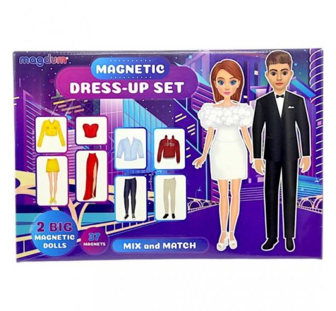 Гра-одягалка "Magnetic game. Magnetic dolls" Комбінований Різнобарв'я (248820)