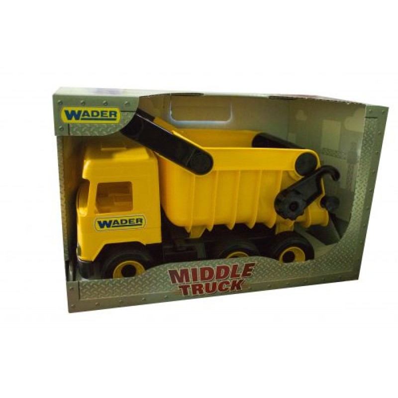 Самоскид "Middle truck" (жовтий) Пластик Жовтий (41047)