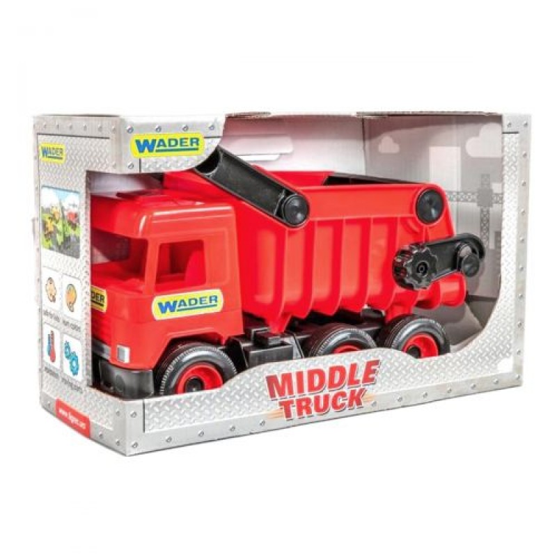 Самоскид "Middle truck" (червоний) Пластик Червоний (41417)