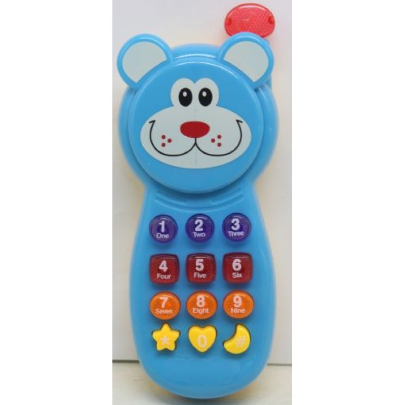 Музична іграшка "Мишеня-телефон" Пластик Блакитний (225596)