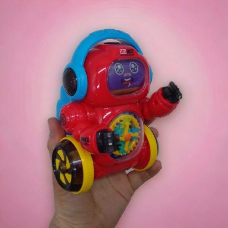 Інтерактивна іграшка "Робот", світло, музика (червоний) Пластик Червоний (239874)