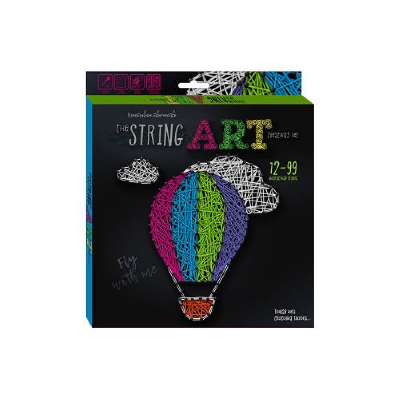 Набор креативного творчества "String Art: Воздушный шар", STRA-01-06 (рус)