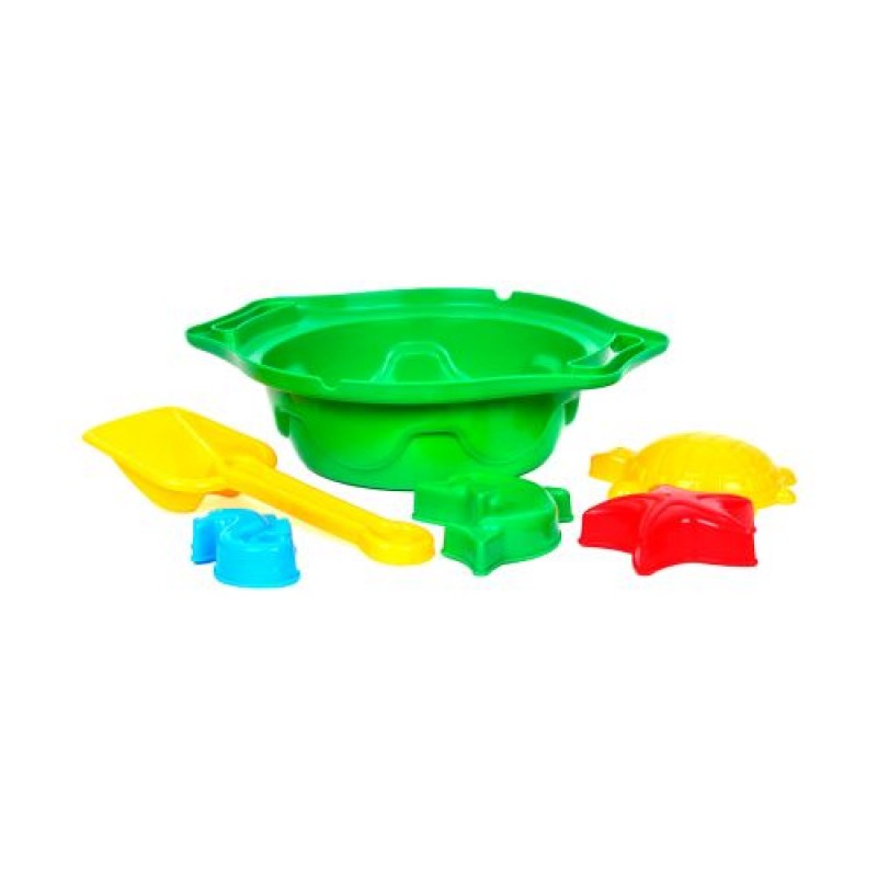 Сито з пісочним набором ТехноК (зелене) Пластик Зелений (101862)