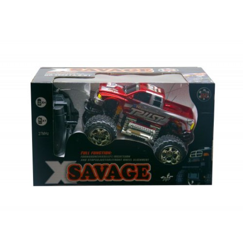 Машинка "Savage: Пикап" на радиоуправлении (красная)