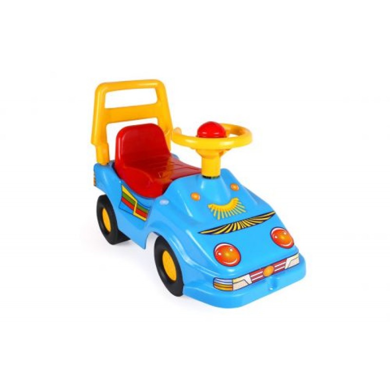 Машинка для прогулок гонщик синий 1196