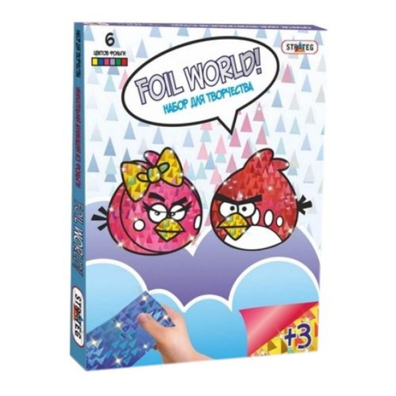 Картина из фольги "Angry Birds"