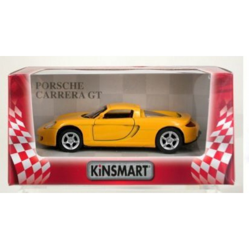 Машинка KINSMART "Porsche Carera GT" (желтая) KT5081W