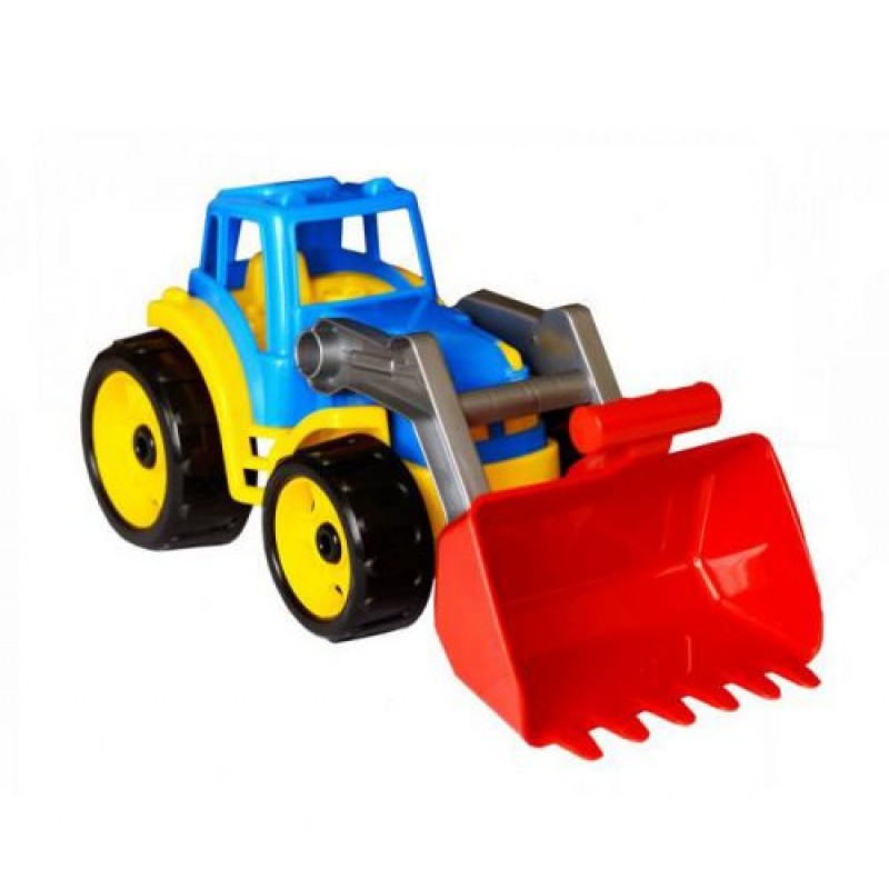 Трактор з ковшом Технок (синій) Пластик Різнобарвний (115775)