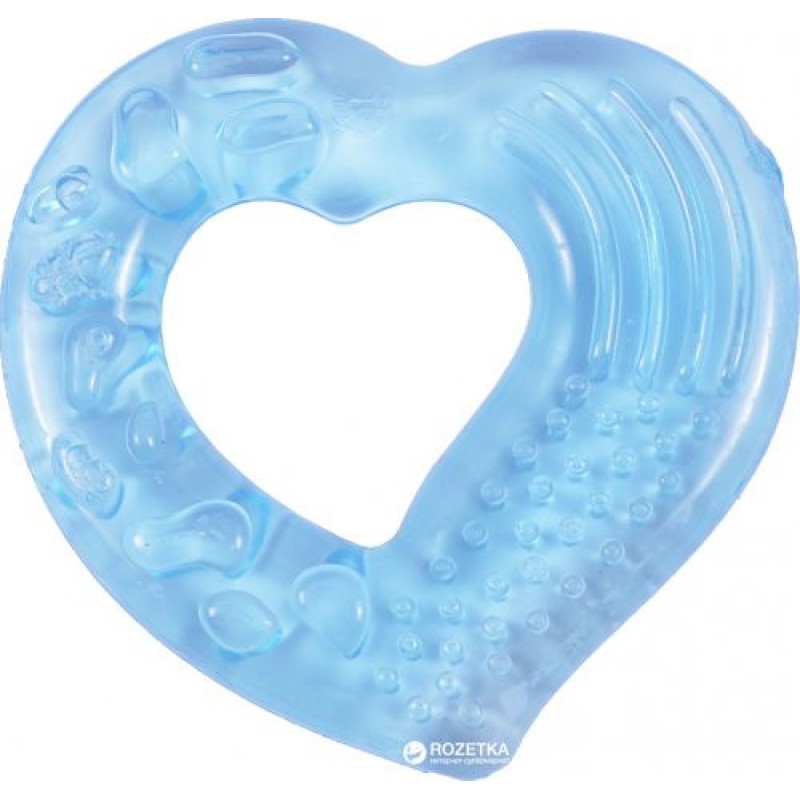 Прорезыватель для зубов, с водой "Сердечко" (голубой) LI 307