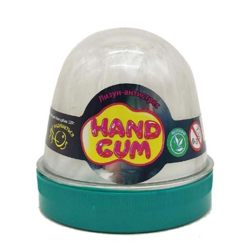 Лизун-антистресс "Hand gum" 120 г серебро 80096