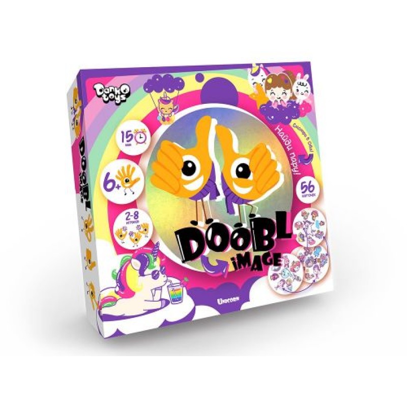 Настільна гра "Doobl image: Unicorn" рус Комбінований Різнобарвний (138579)