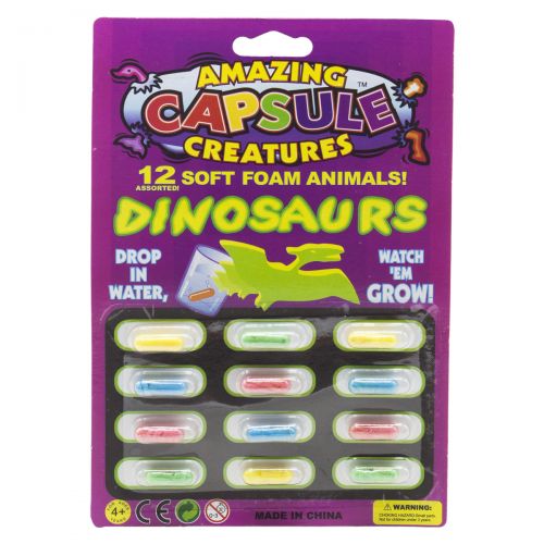 Зростайка "Динозаври у капсулі" (12 штук) Комбінований Різнобарв'я (146032)
